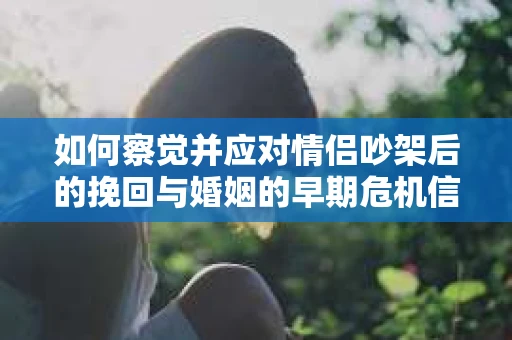 如何察觉并应对情侣吵架后的挽回与婚姻的早期危机信号？