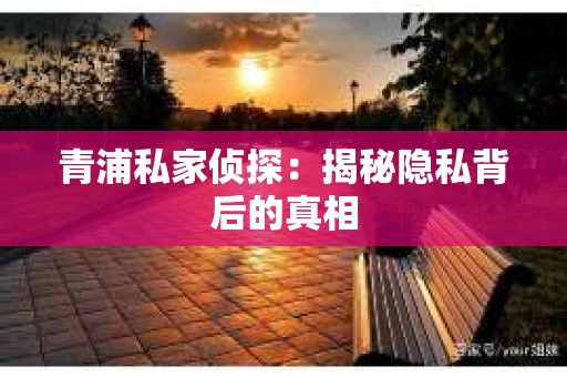 青浦私家侦探：揭秘隐私背后的真相