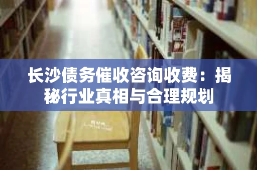 长沙债务催收咨询收费：揭秘行业真相与合理规划