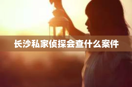 长沙私家侦探会查什么案件