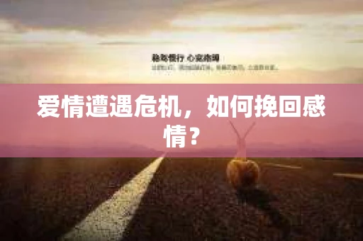 爱情遭遇危机，如何挽回感情？
