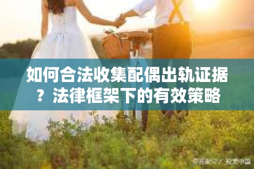 如何合法收集配偶出轨证据？法律框架下的有效策略