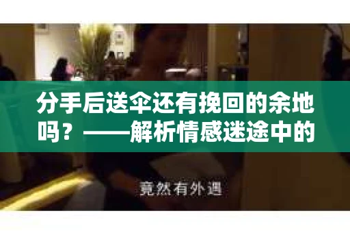 分手后送伞还有挽回的余地吗？——解析情感迷途中的决策