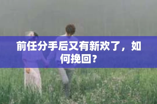 前任分手后又有新欢了，如何挽回？