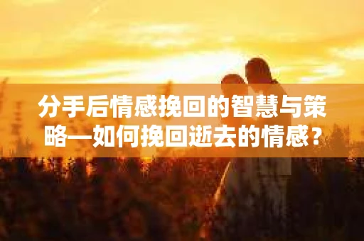分手后情感挽回的智慧与策略—如何挽回逝去的情感? 分手后情感挽回的智慧与策略—如何挽回逝去的情感?